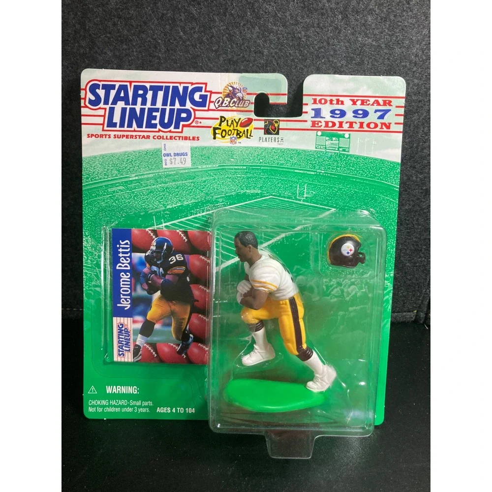 1997 Starting Lineup Jerome Bettis Pittsburgh Steelers Figure Kenner NFL Vintage